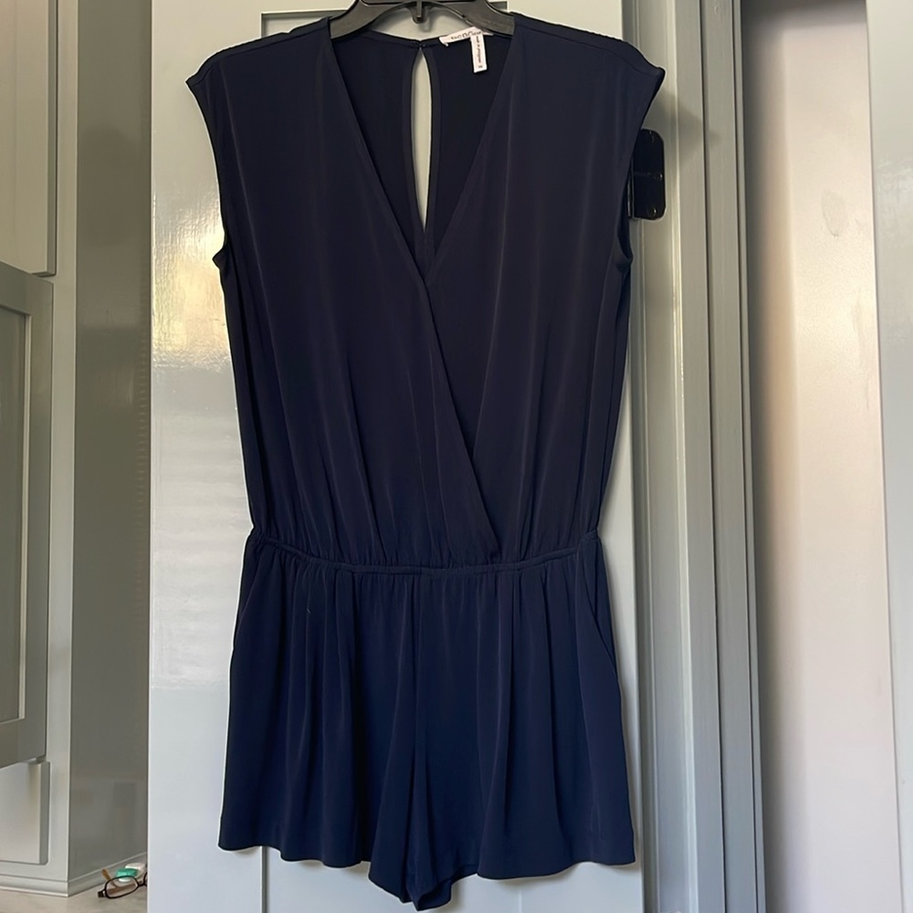 BCBGeneration Navy Romper with pockets XS